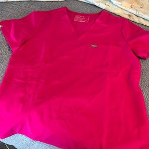 Figs Hot Pink Shirt